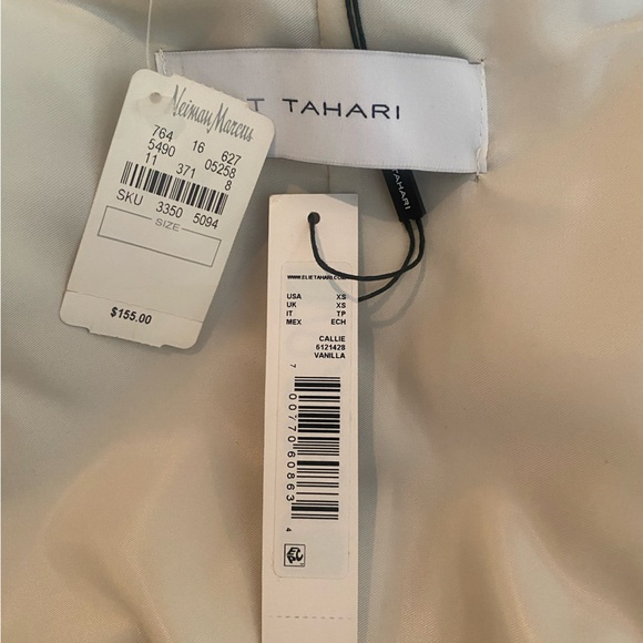T Tahari Callie Vanilla Cream Women's Trench Coat - Picture 9 of 10